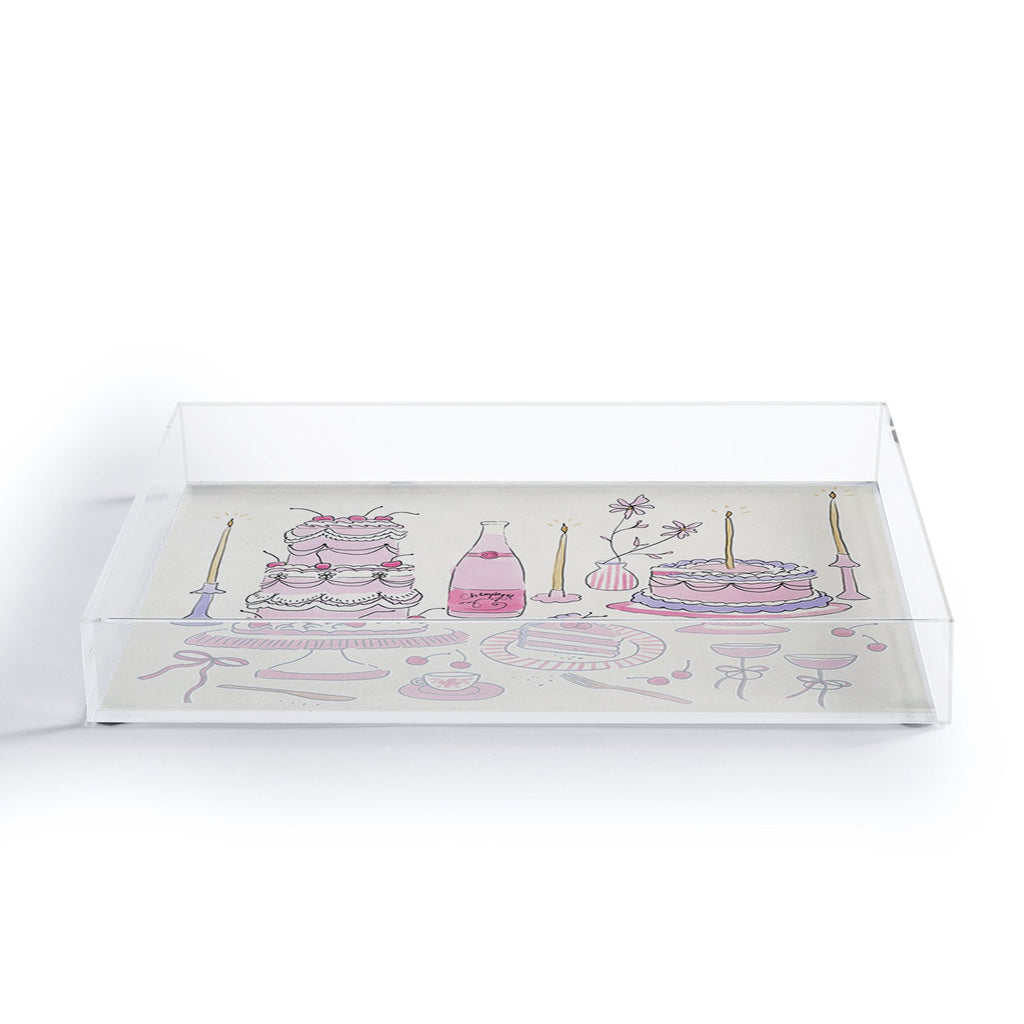 DENY Designs southeast preppy afternoon tea Acrylic Tray
