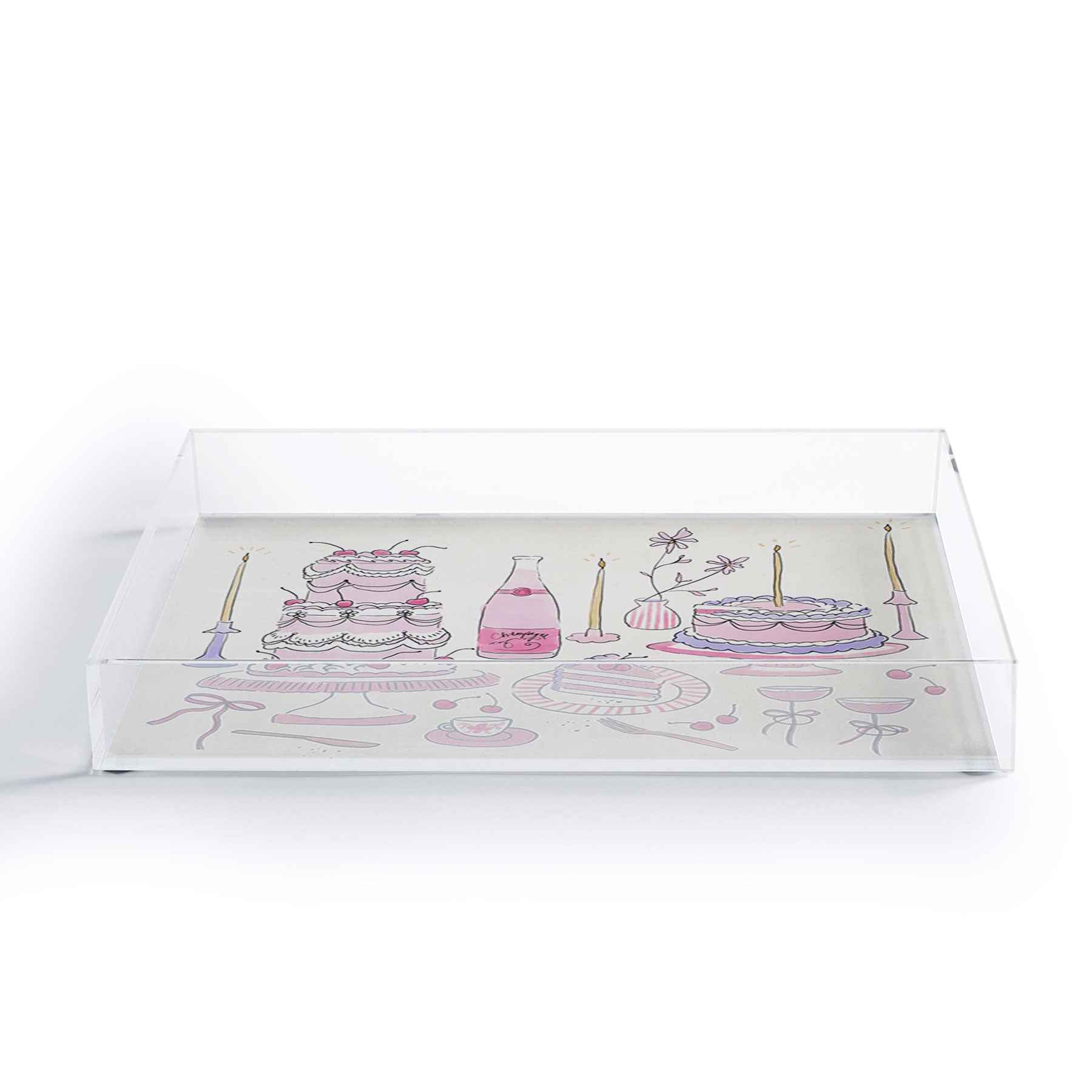 DENY Designs southeast preppy afternoon tea Acrylic Tray