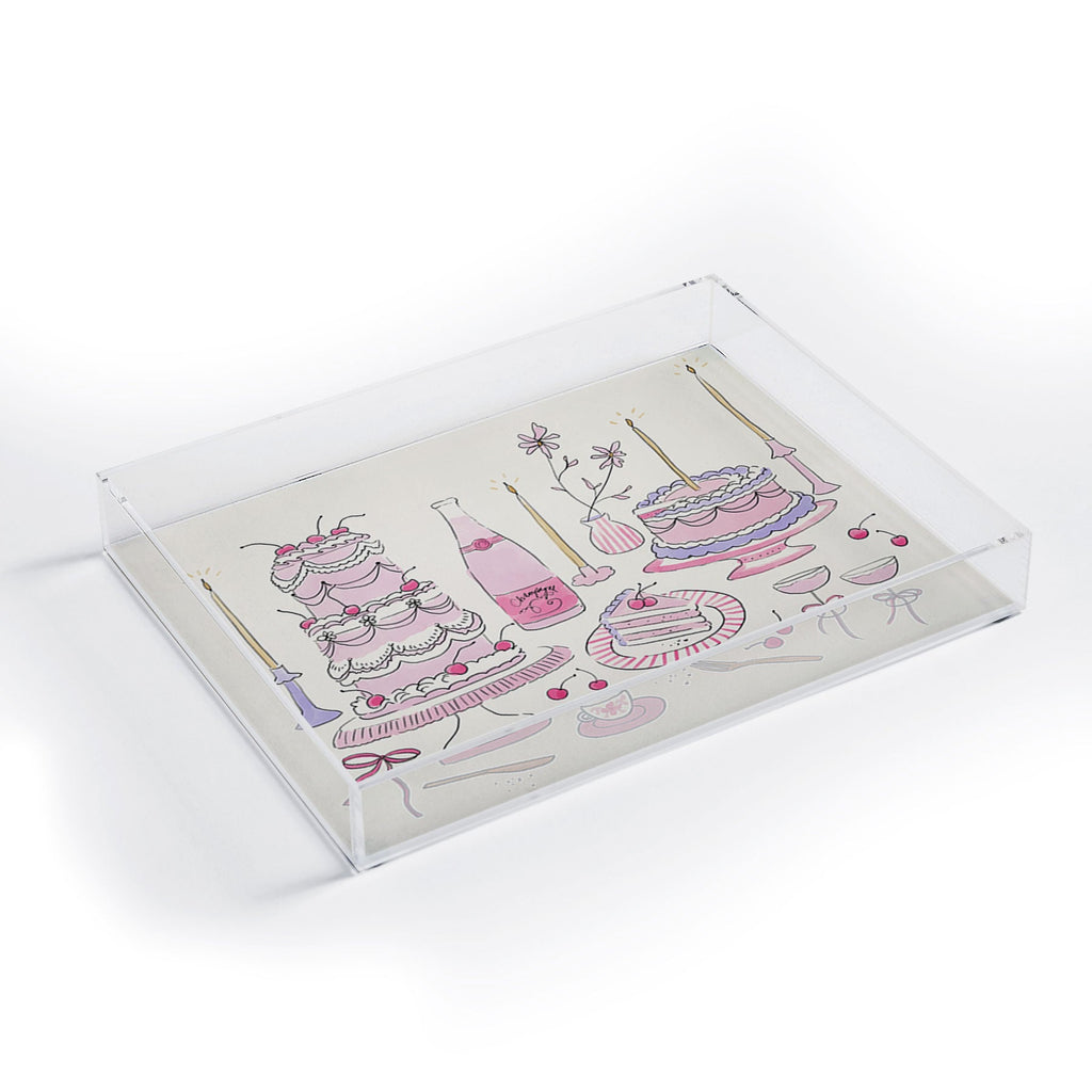 DENY Designs southeast preppy afternoon tea Acrylic Tray