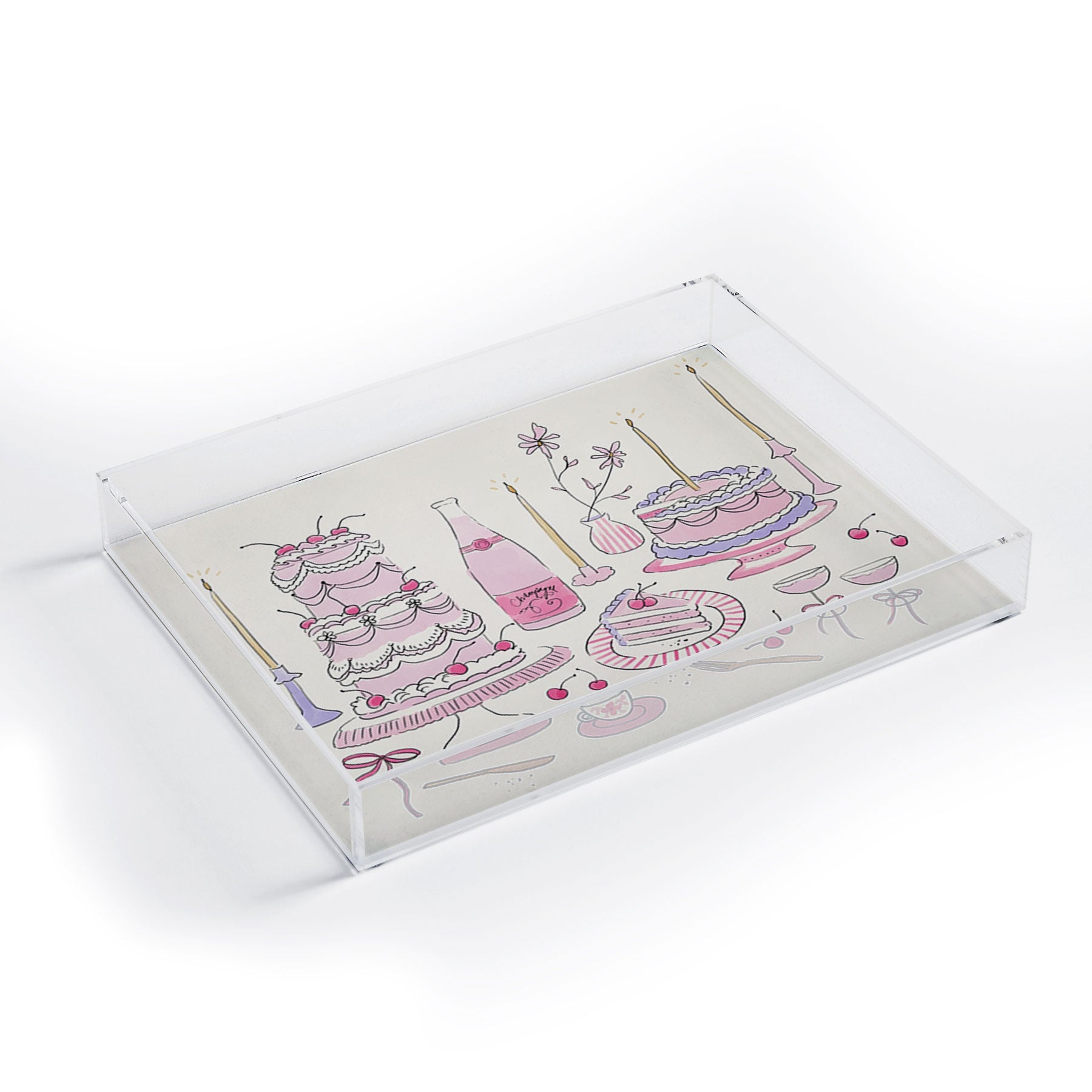 DENY Designs southeast preppy afternoon tea Acrylic Tray