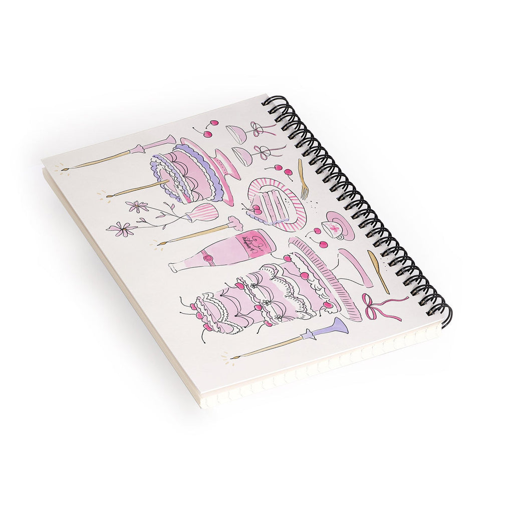 DENY Designs southeast preppy afternoon tea Spiral Notebook