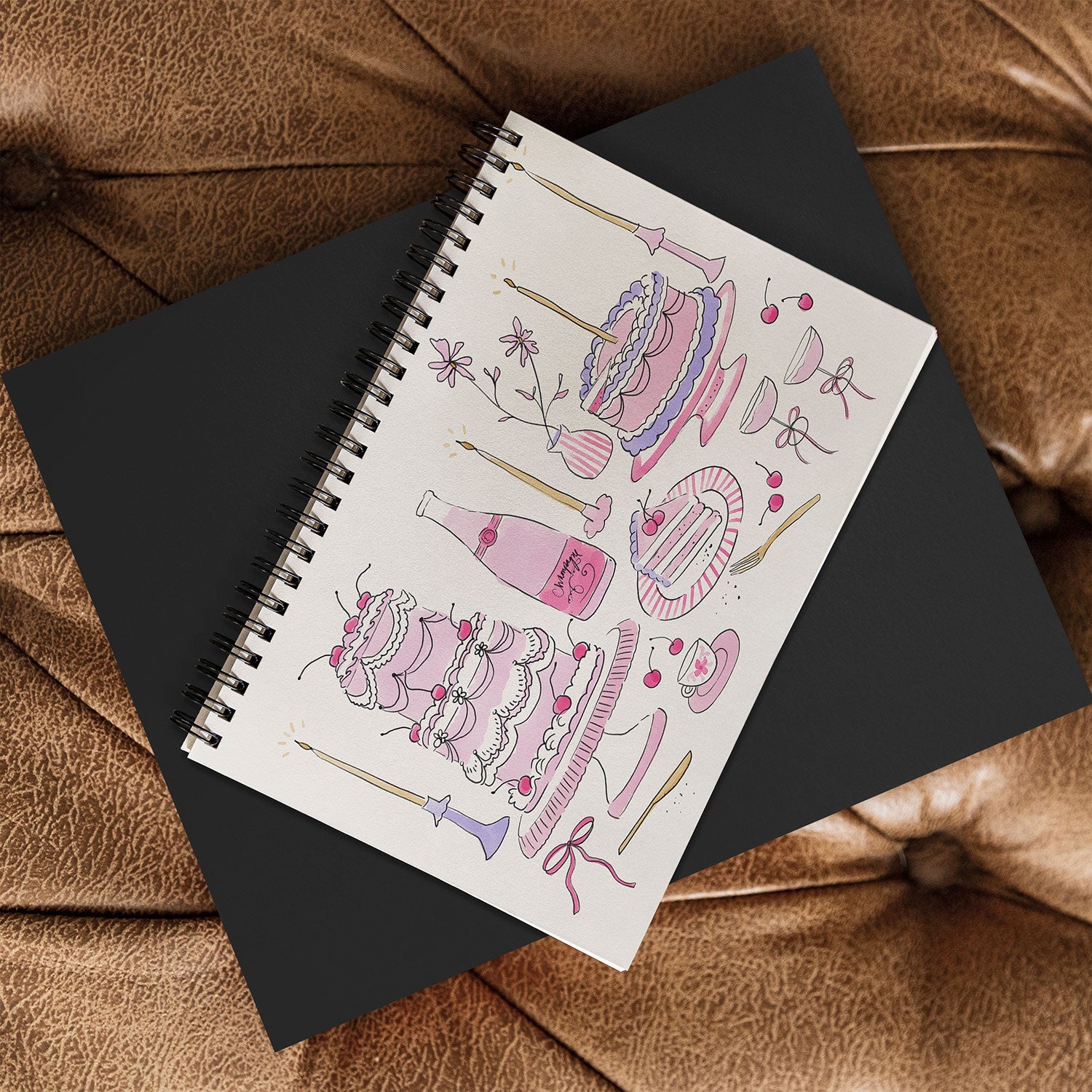 DENY Designs southeast preppy afternoon tea Spiral Notebook