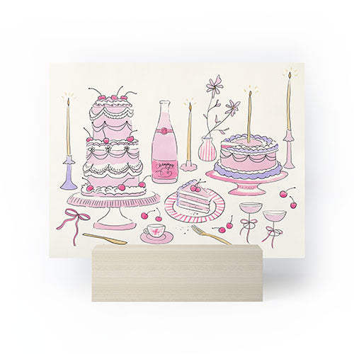 DENY Designs southeast preppy afternoon tea Mini Art Print
