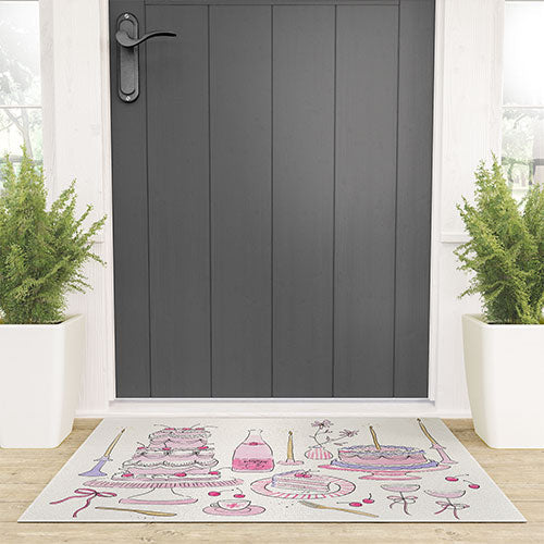 DENY Designs southeast preppy afternoon tea Welcome Mat