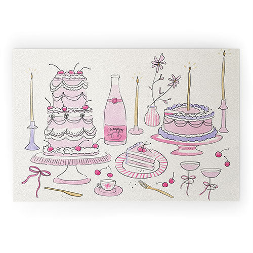 DENY Designs southeast preppy afternoon tea Welcome Mat