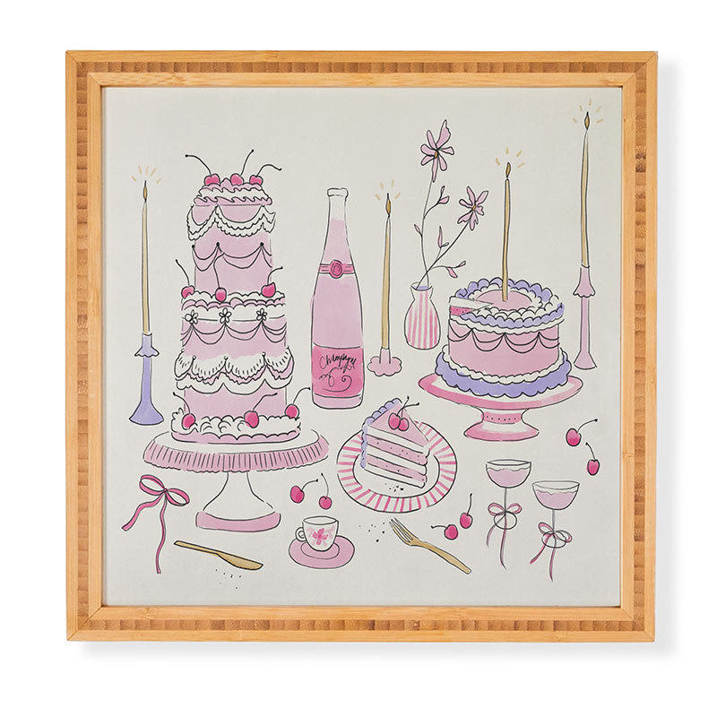 DENY Designs southeast preppy afternoon tea Framed Wall Art