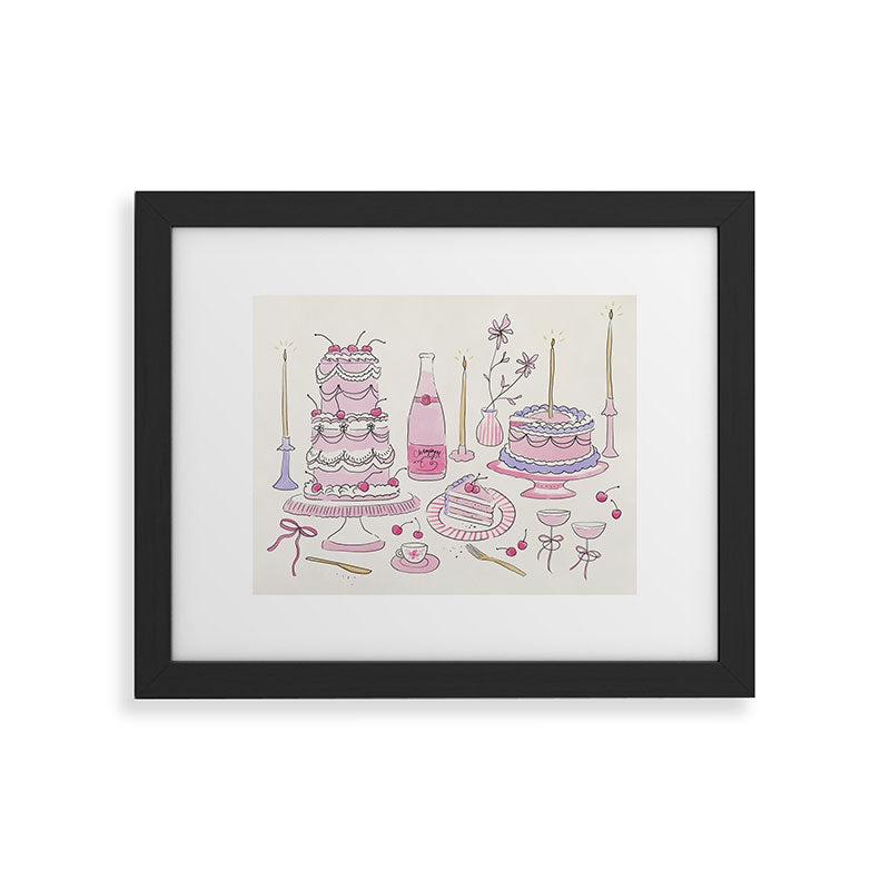 DENY Designs southeast preppy afternoon tea Framed Art Print