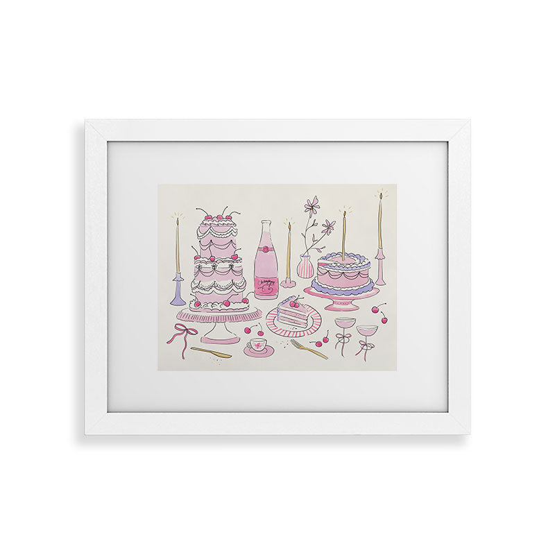 DENY Designs southeast preppy afternoon tea Framed Art Print