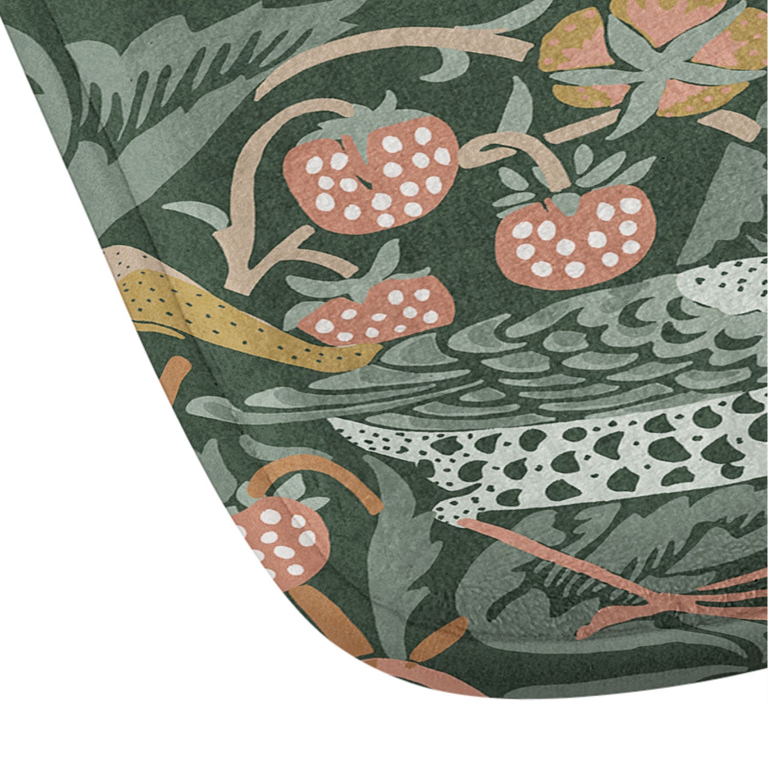 DENY Designs Strawberry Thief Green Memory Foam Bath Mat