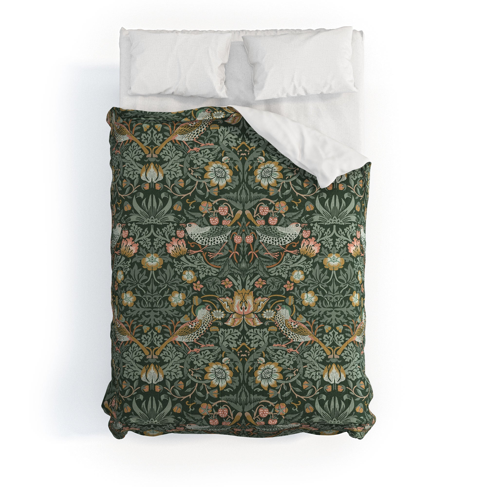 DENY Designs Strawberry Thief Green Comforter