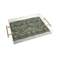 DENY Designs Strawberry Thief Green Acrylic Tray