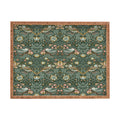DENY Designs Strawberry Thief Green Rectangular Tray