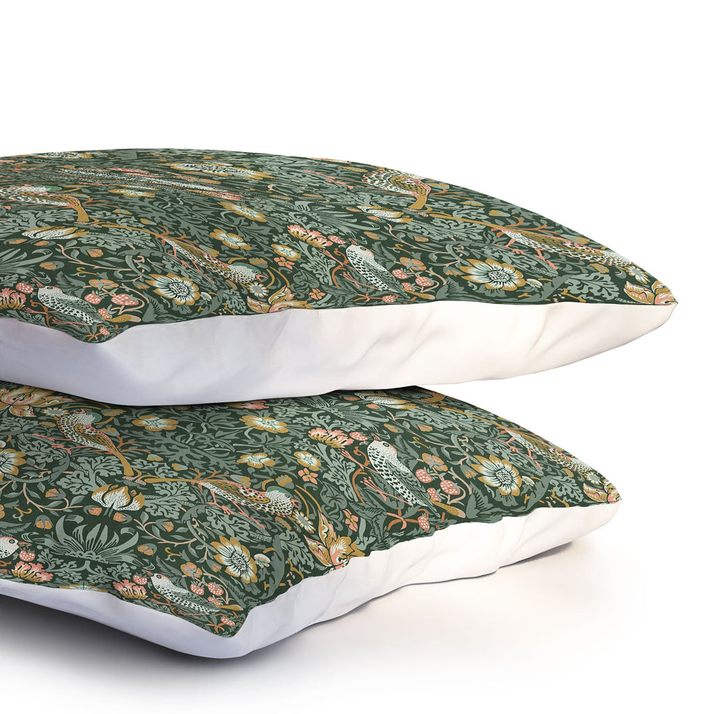 DENY Designs Strawberry Thief Green Pillow Shams
