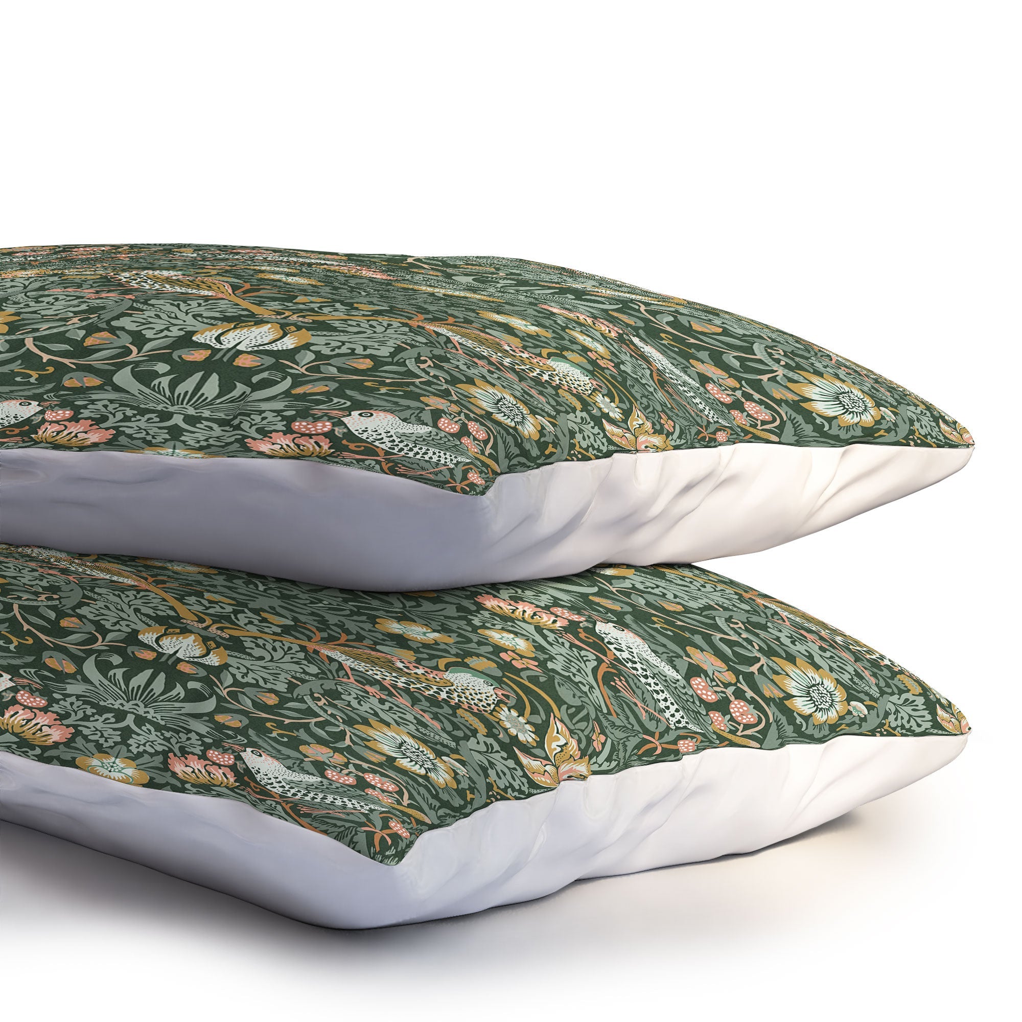 DENY Designs Strawberry Thief Green Pillow Shams
