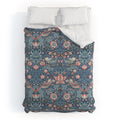 DENY Designs Strawberry Thief Navy Pink Duvet Cover