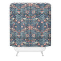 DENY Designs Strawberry Thief Navy Pink Shower Curtain