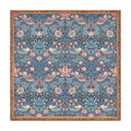 DENY Designs Strawberry Thief Navy Pink Square Tray