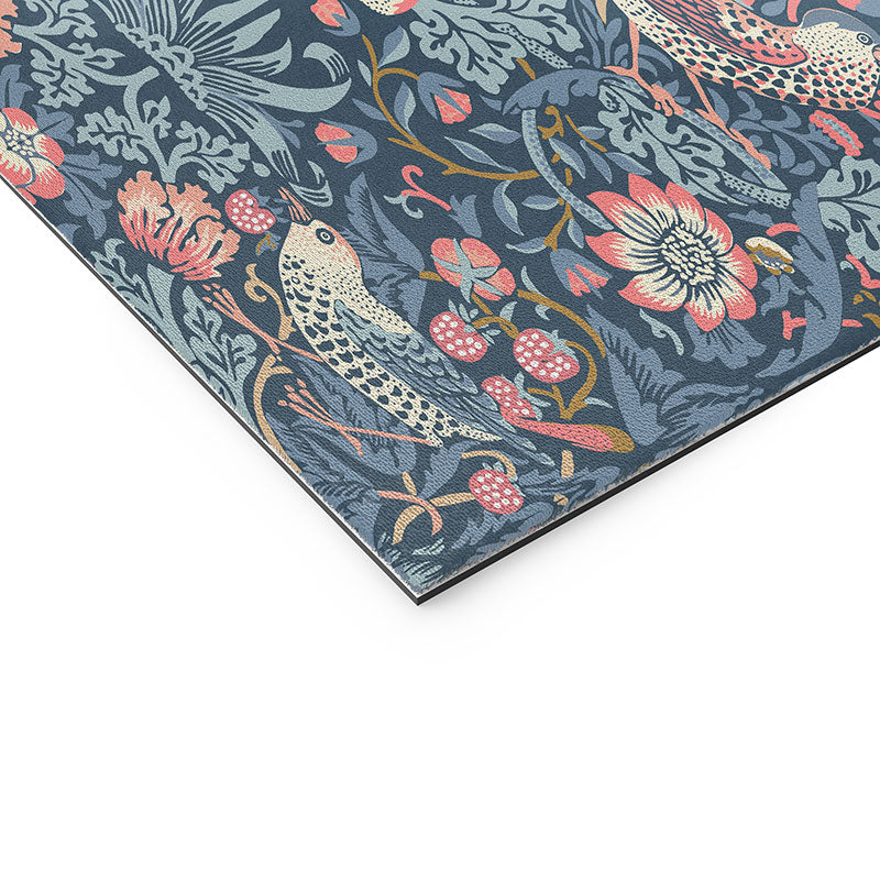 DENY Designs Strawberry Thief Navy Pink Welcome Mat