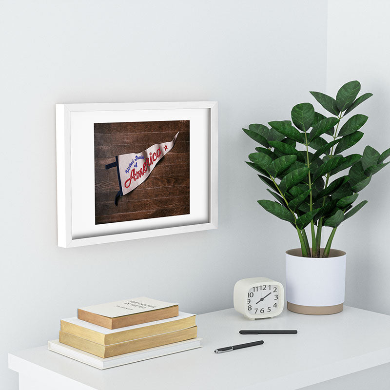 DENY Designs USA Stitched Pennant Recessed Framing Rectangle