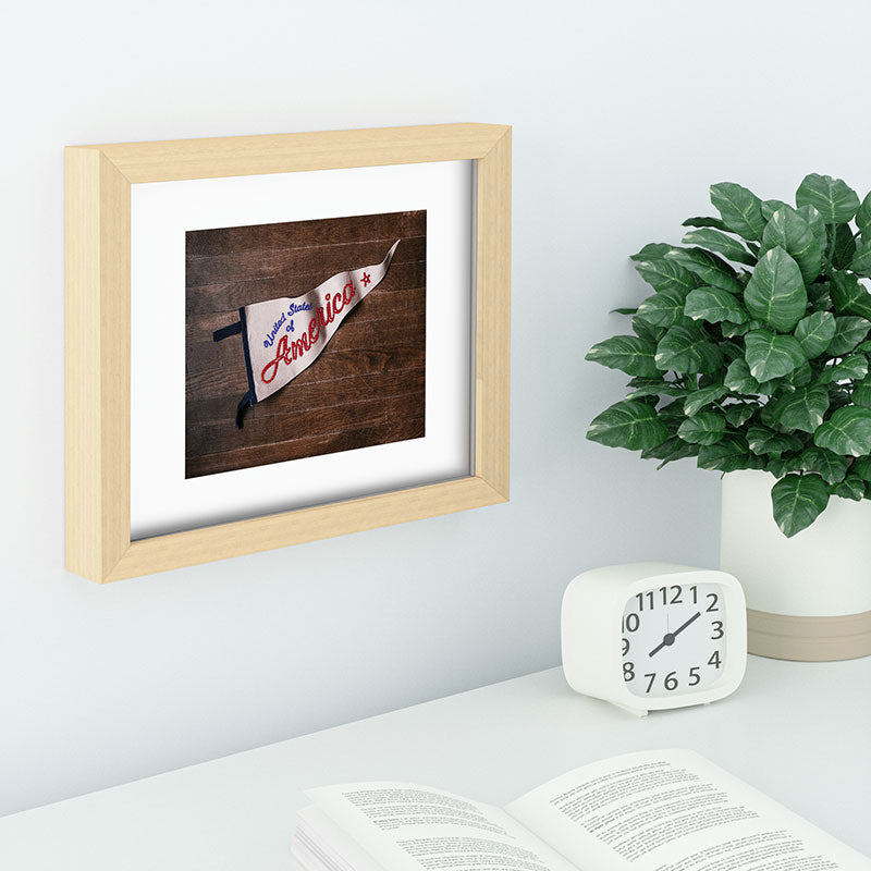 DENY Designs USA Stitched Pennant Recessed Framing Rectangle