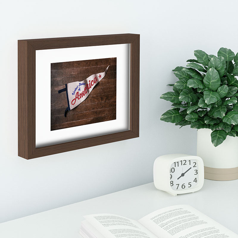 DENY Designs USA Stitched Pennant Recessed Framing Rectangle