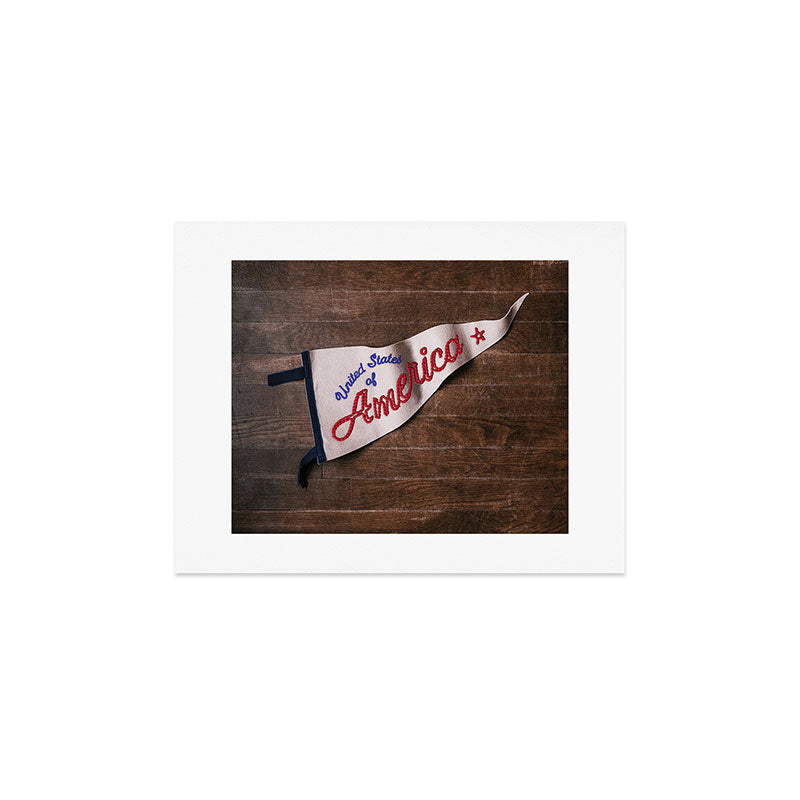 DENY Designs USA Stitched Pennant Art Print