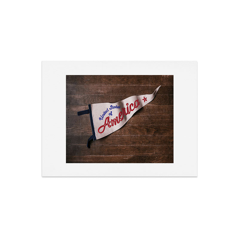 DENY Designs USA Stitched Pennant Art Print