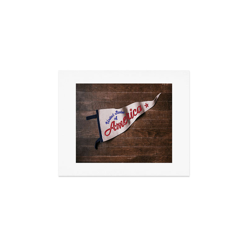 DENY Designs USA Stitched Pennant Art Print