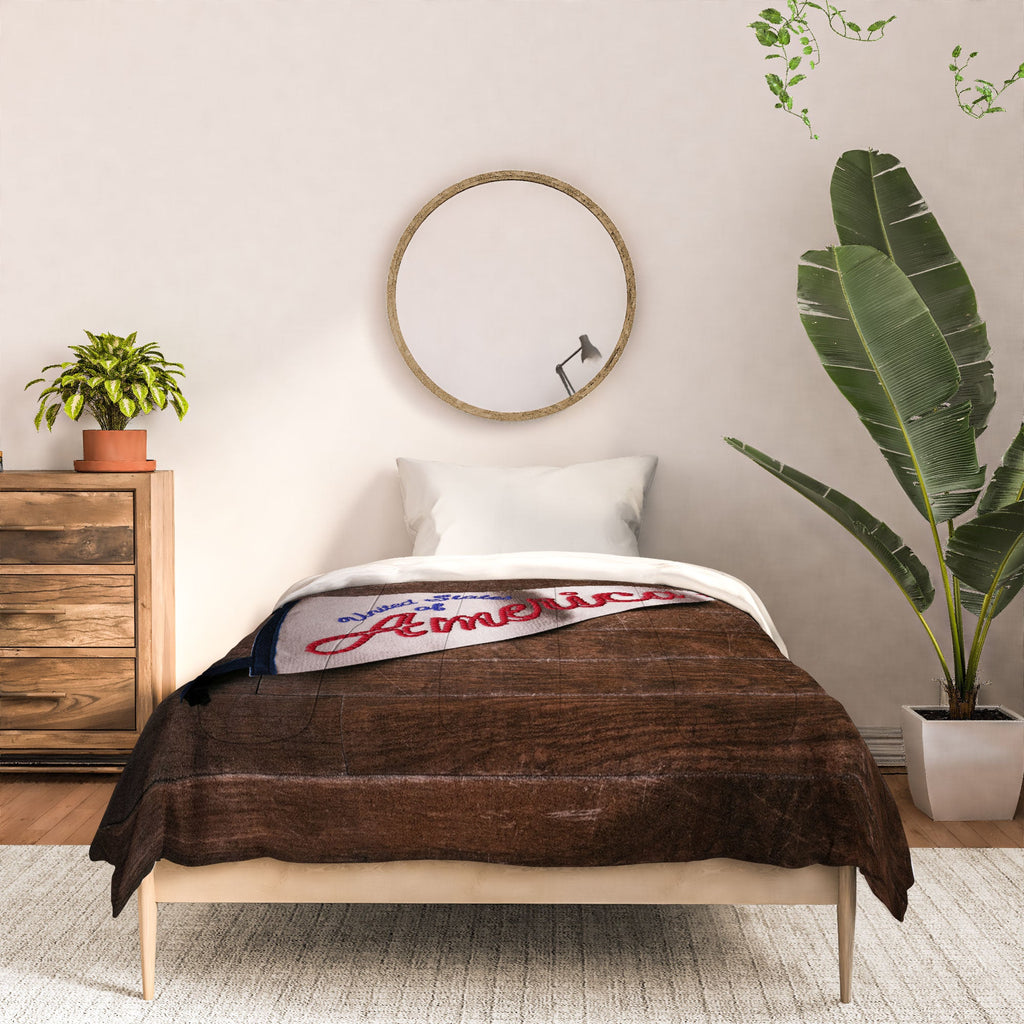 DENY Designs USA Stitched Pennant Comforter