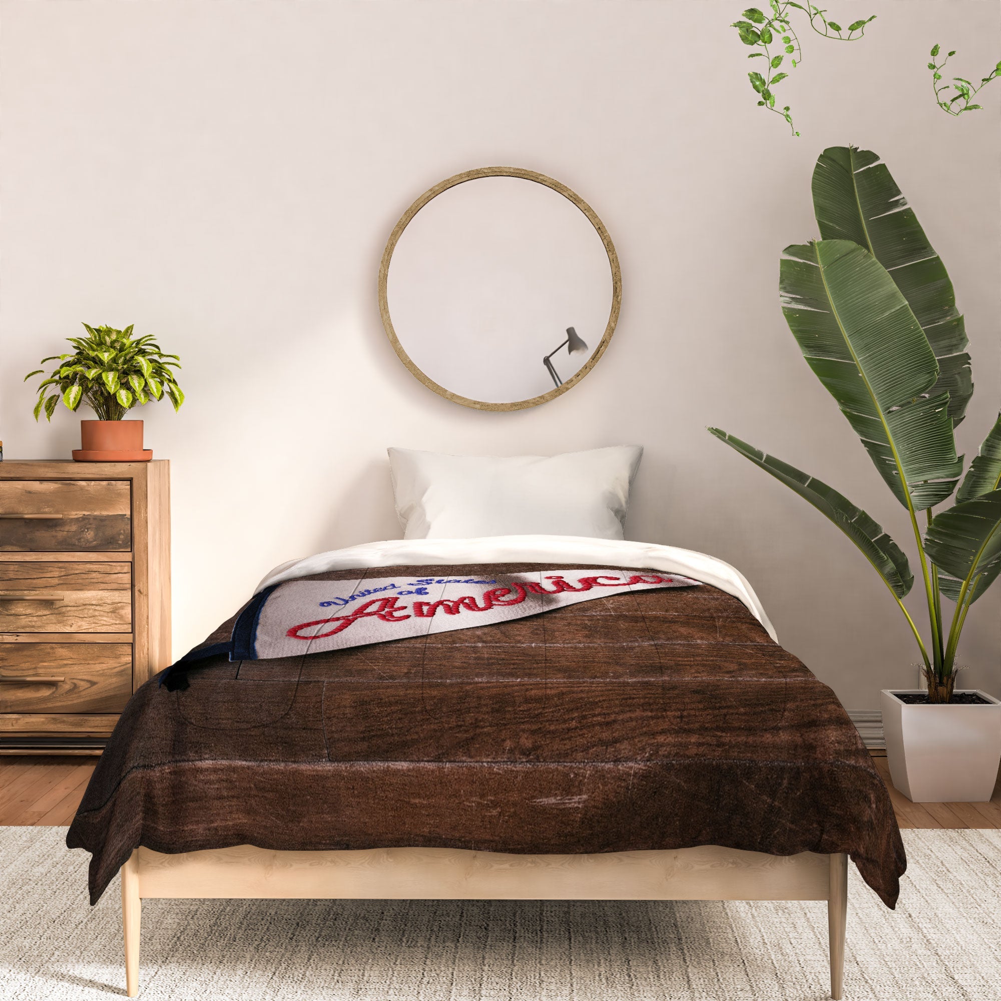 DENY Designs USA Stitched Pennant Comforter