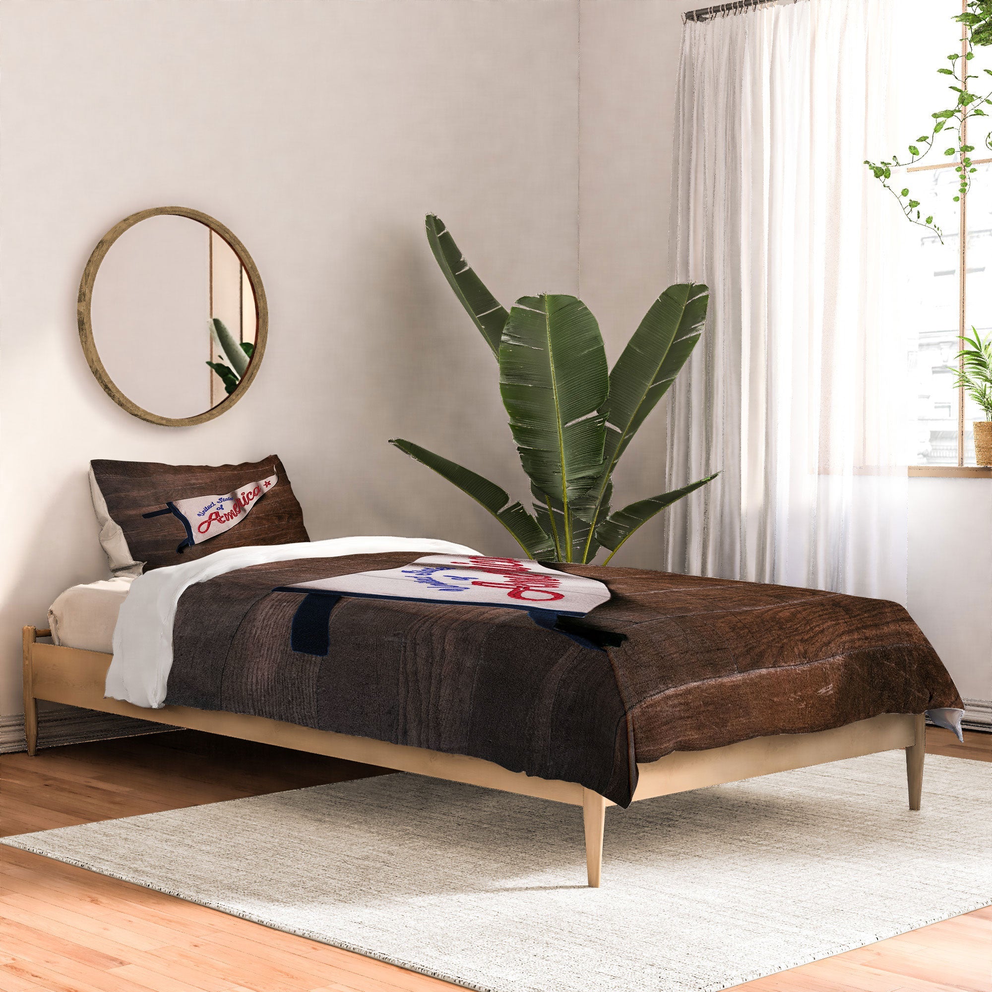 DENY Designs USA Stitched Pennant Comforter