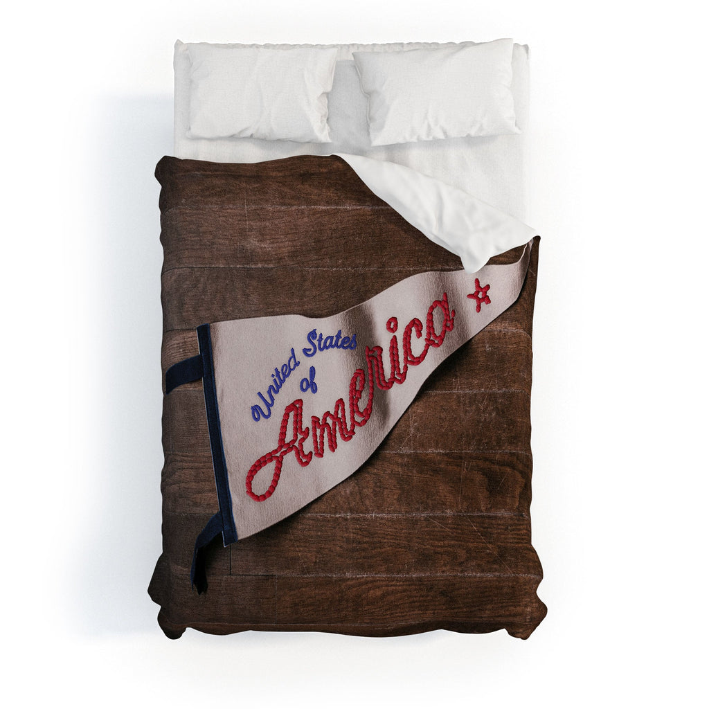 DENY Designs USA Stitched Pennant Duvet Cover