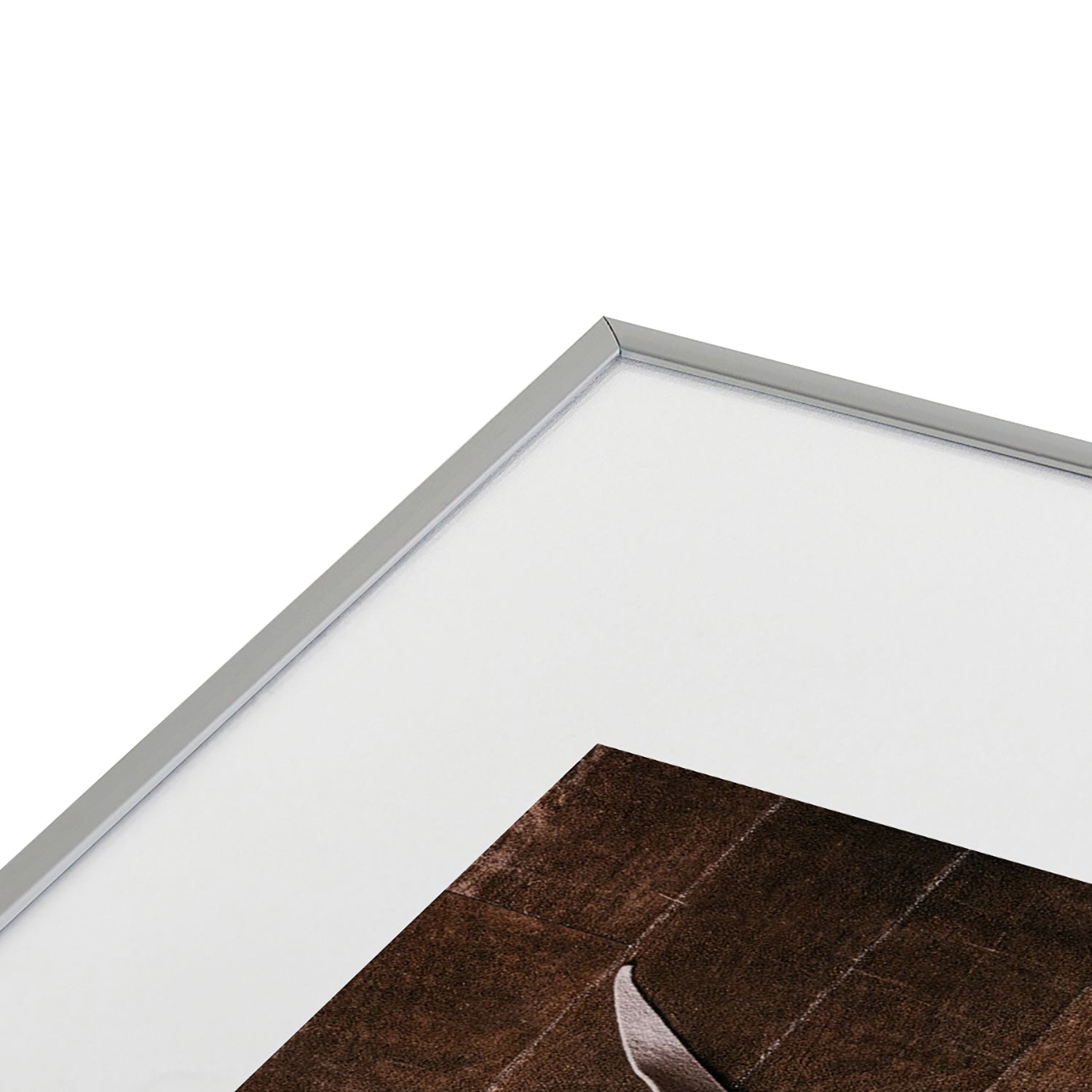 DENY Designs USA Stitched Pennant Metal Framed Art Print
