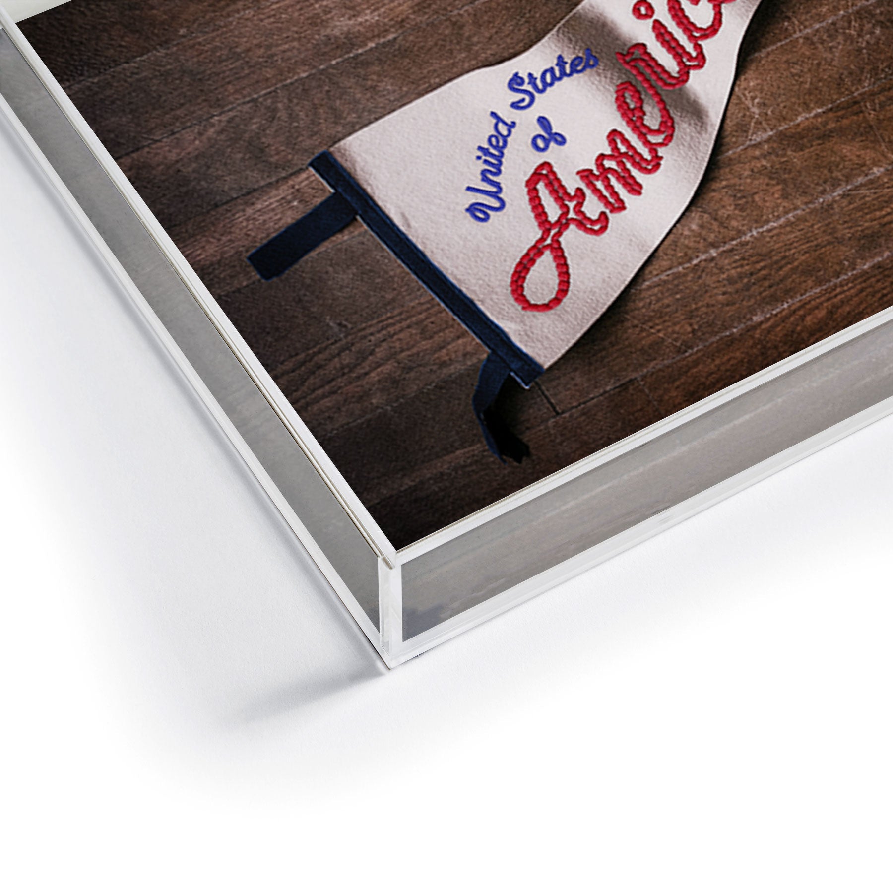 DENY Designs USA Stitched Pennant Acrylic Tray