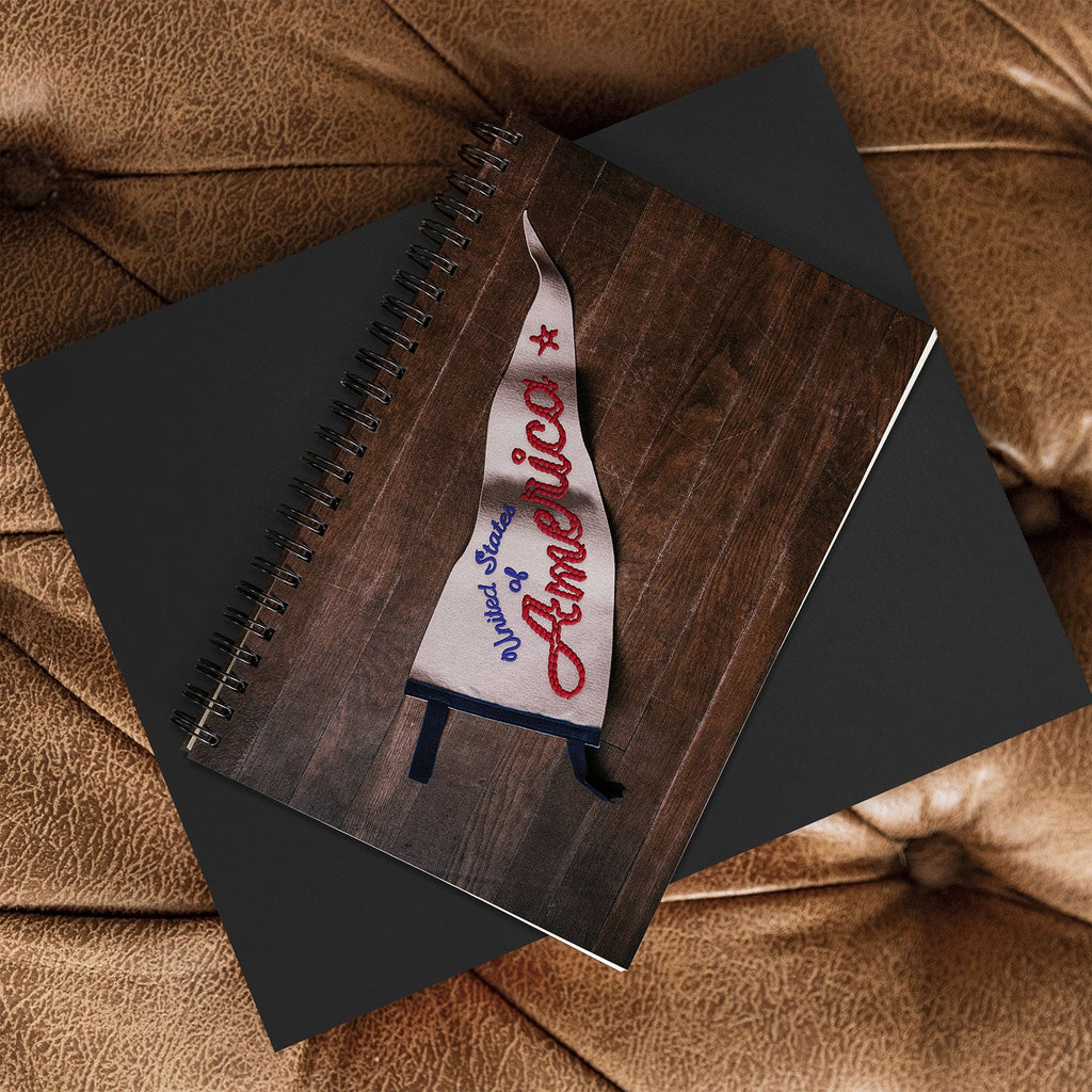 DENY Designs USA Stitched Pennant Spiral Notebook