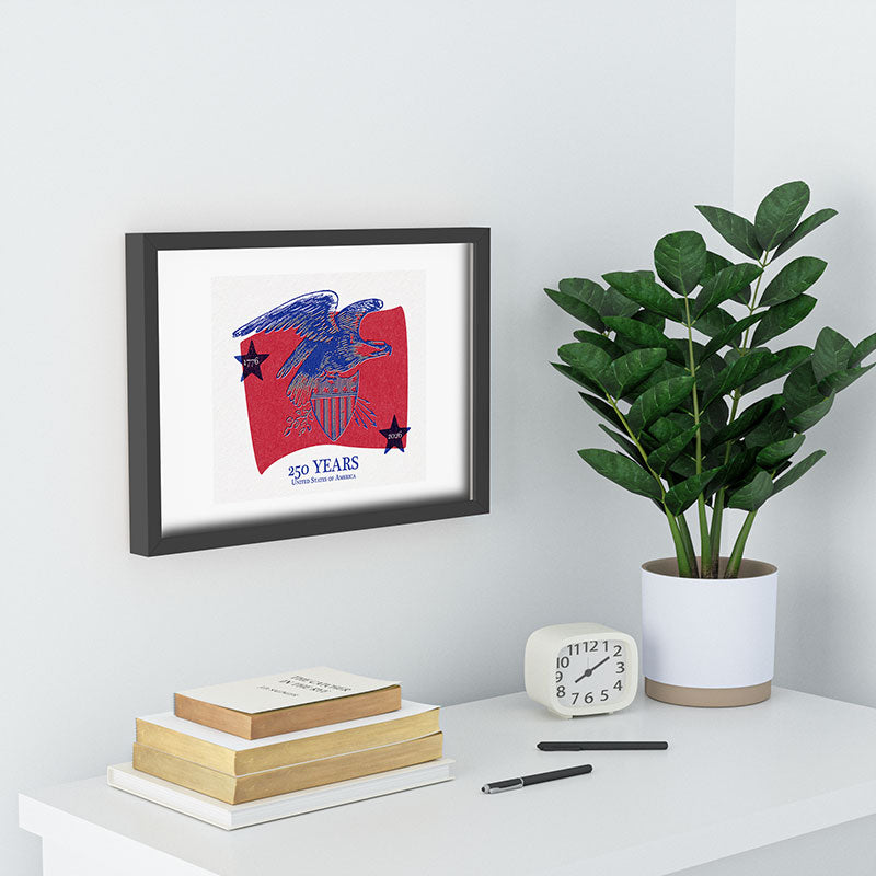 DENY Designs Vintage Eagle Shield Recessed Framing Rectangle