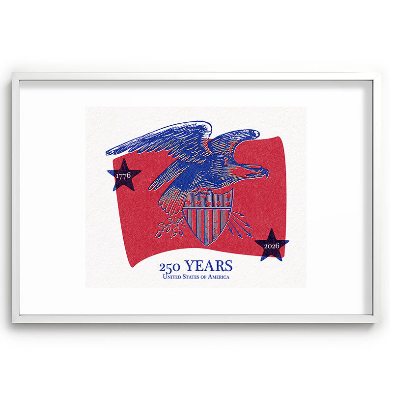 DENY Designs Vintage Eagle Shield Recessed Framing Rectangle