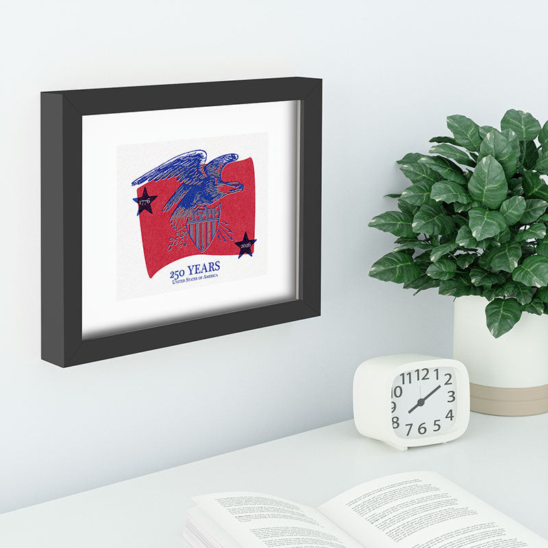 DENY Designs Vintage Eagle Shield Recessed Framing Rectangle