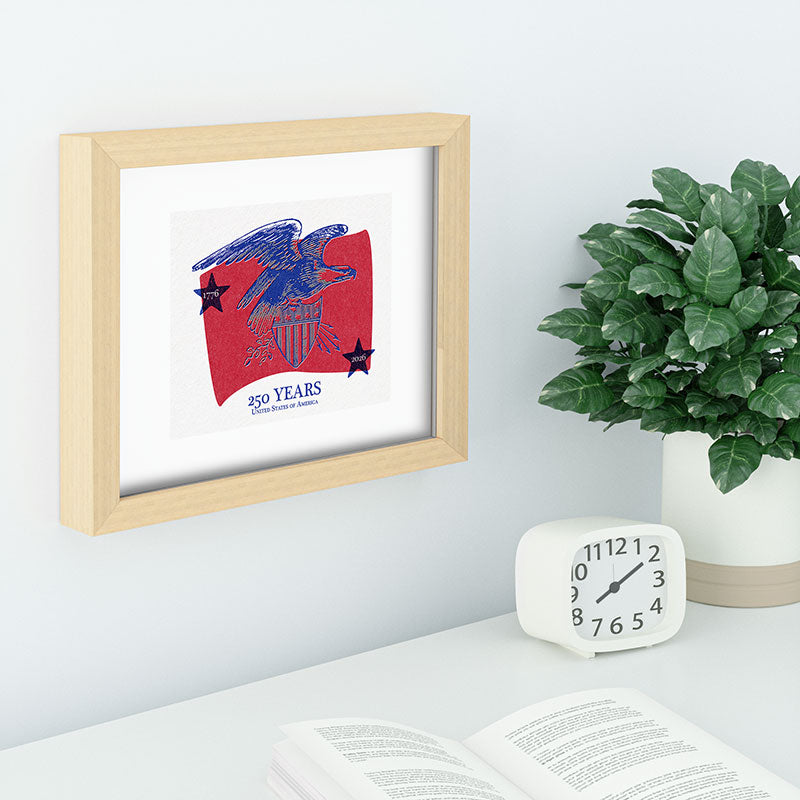 DENY Designs Vintage Eagle Shield Recessed Framing Rectangle