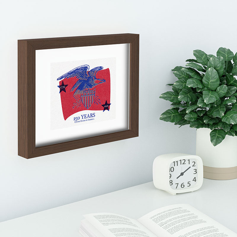 DENY Designs Vintage Eagle Shield Recessed Framing Rectangle