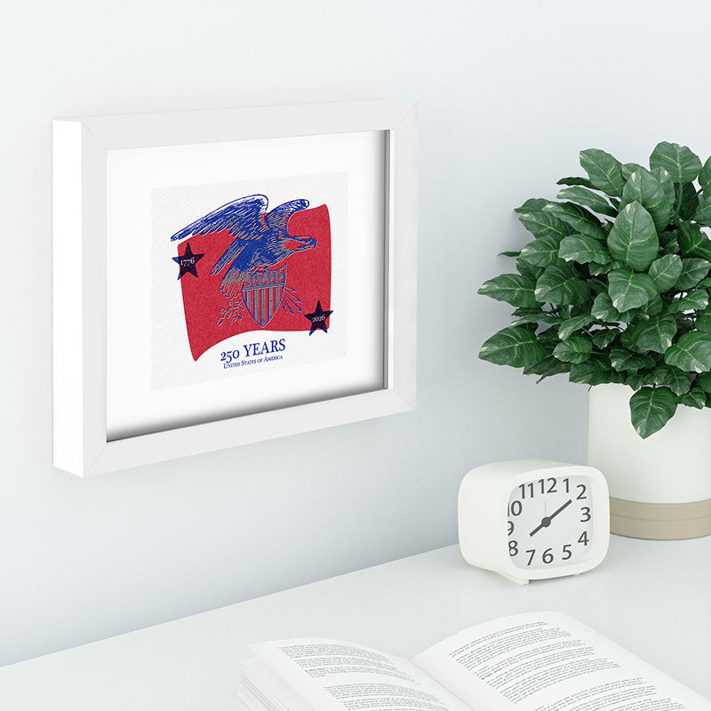 DENY Designs Vintage Eagle Shield Recessed Framing Rectangle