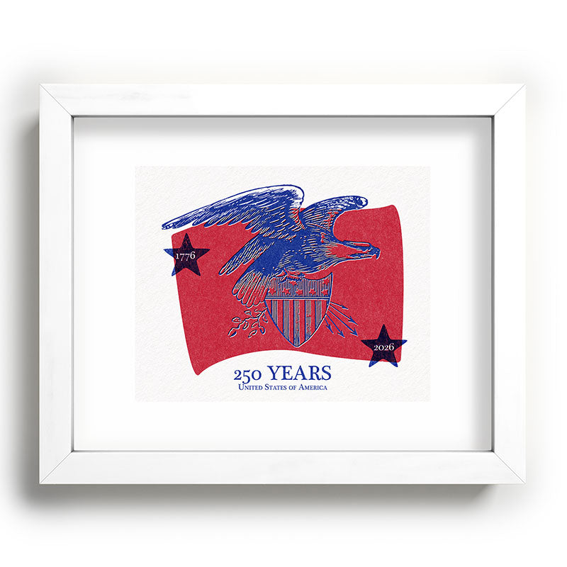 DENY Designs Vintage Eagle Shield Recessed Framing Rectangle