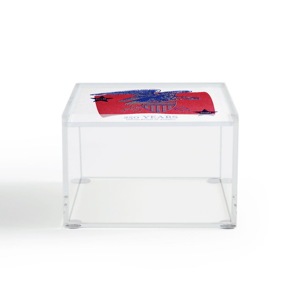 DENY Designs Vintage Eagle Shield Acrylic Box