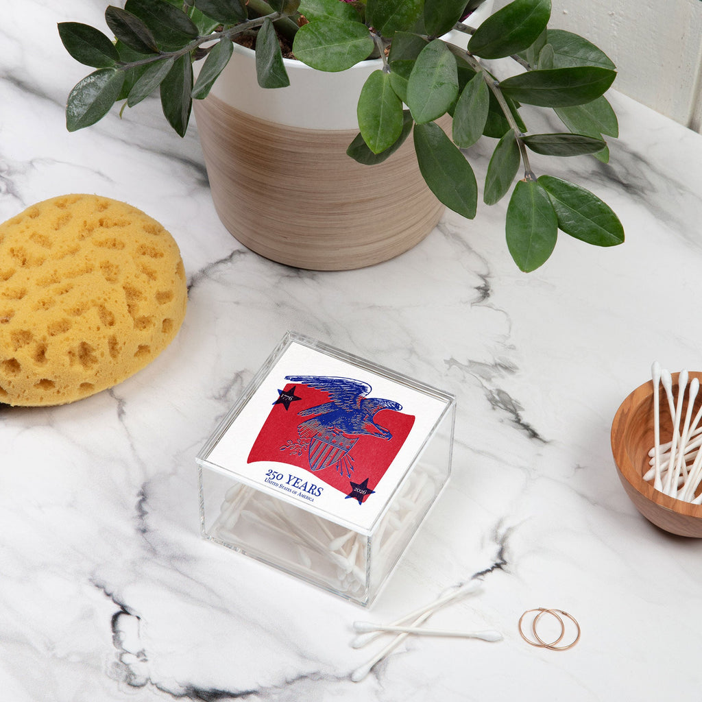 DENY Designs Vintage Eagle Shield Acrylic Box