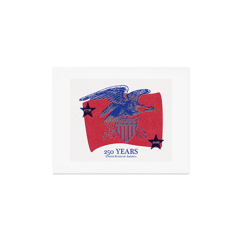 DENY Designs Vintage Eagle Shield Art Print