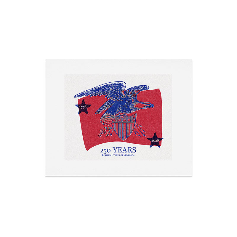 DENY Designs Vintage Eagle Shield Art Print
