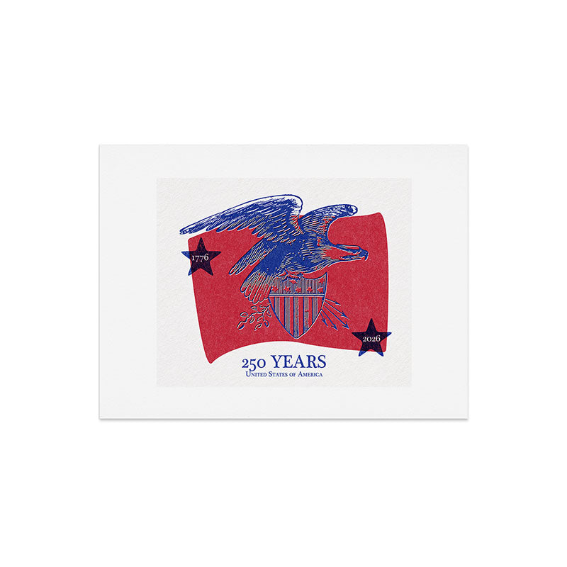 DENY Designs Vintage Eagle Shield Art Print