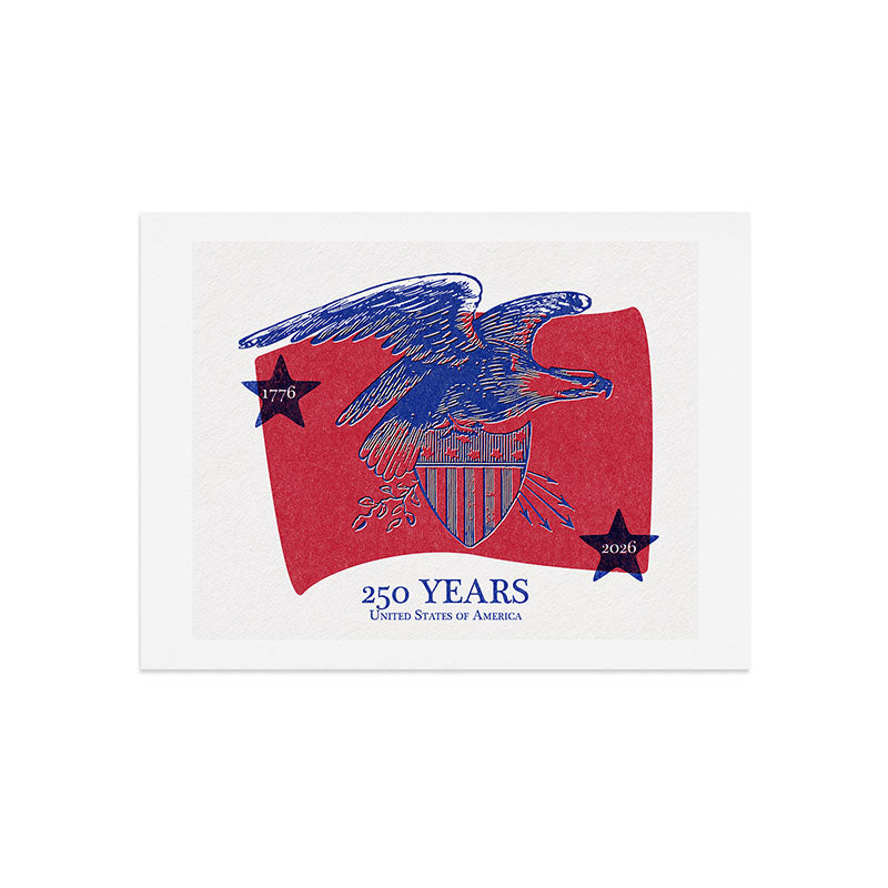 DENY Designs Vintage Eagle Shield Art Print