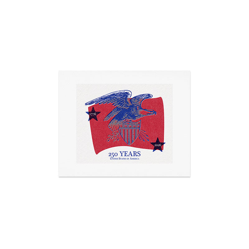 DENY Designs Vintage Eagle Shield Art Print