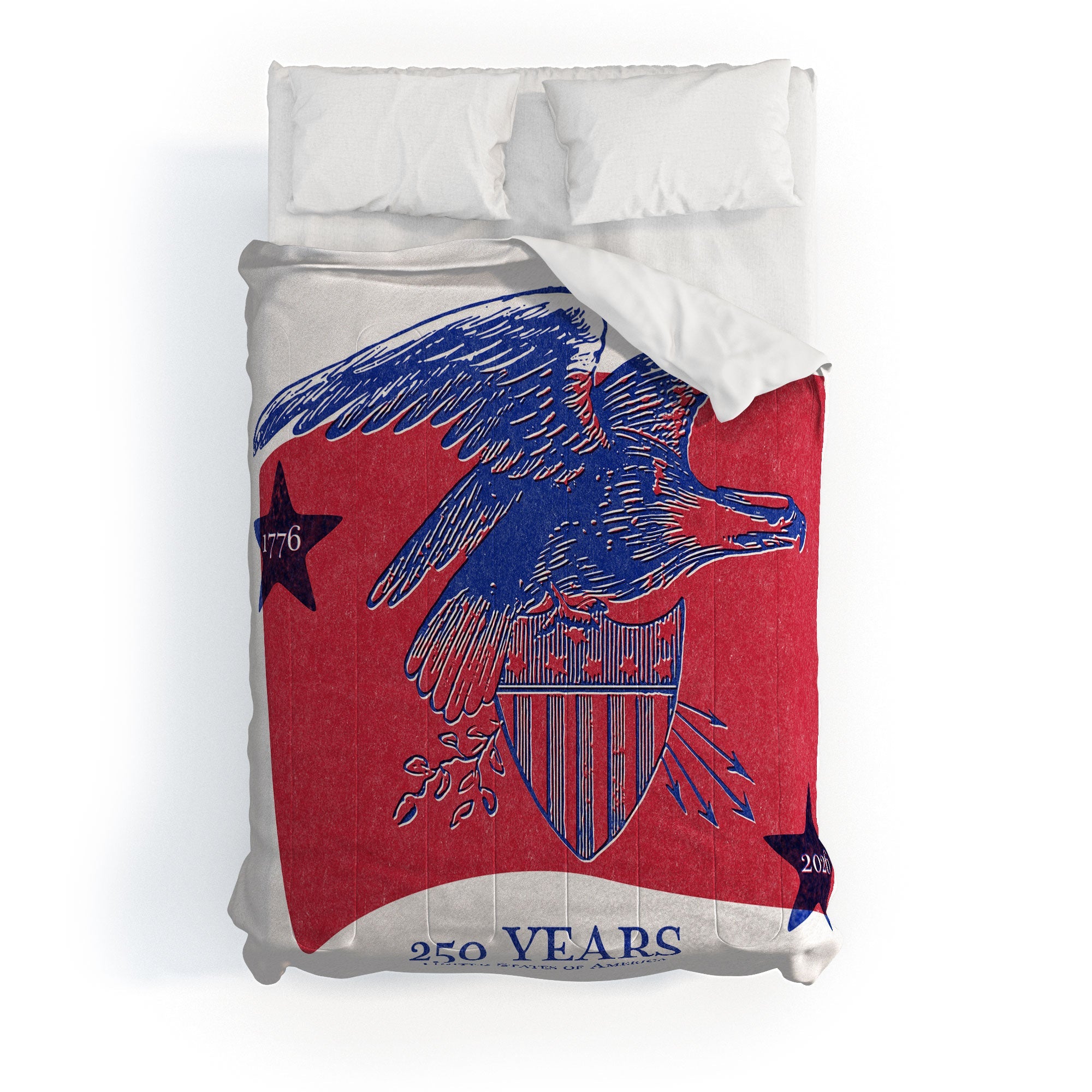 DENY Designs Vintage Eagle Shield Comforter
